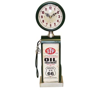 Klocka - Bensinpump, metall, STP