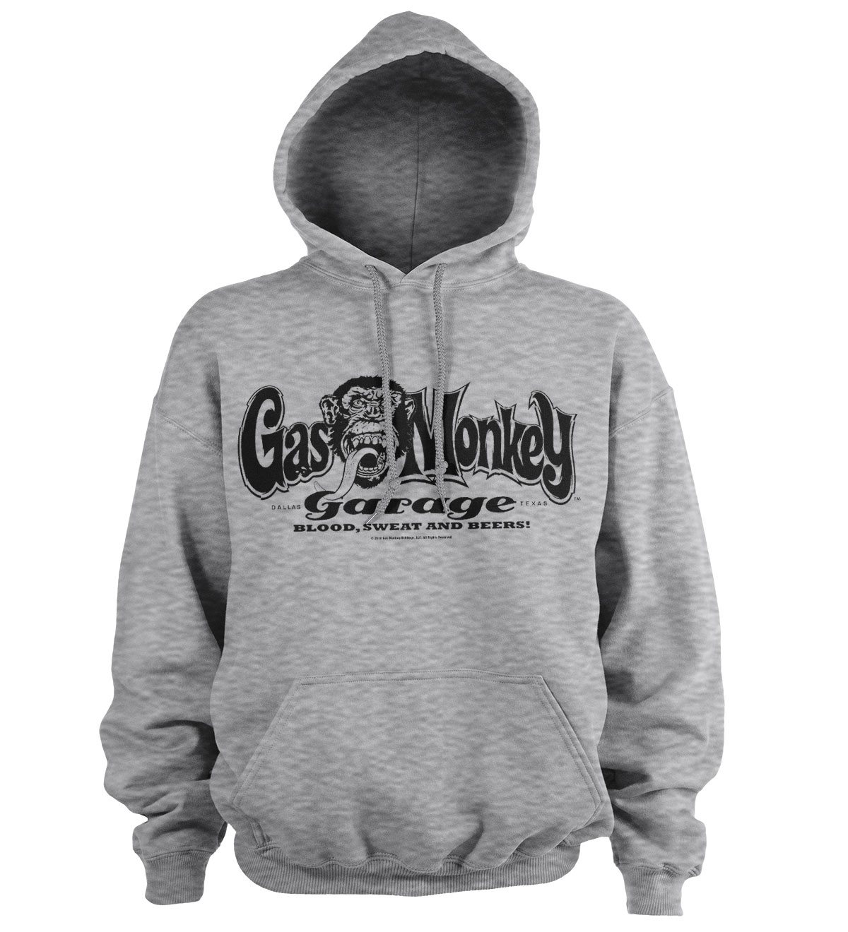 Gas Monkey Garage Logo Hoodie / Ljusgrå