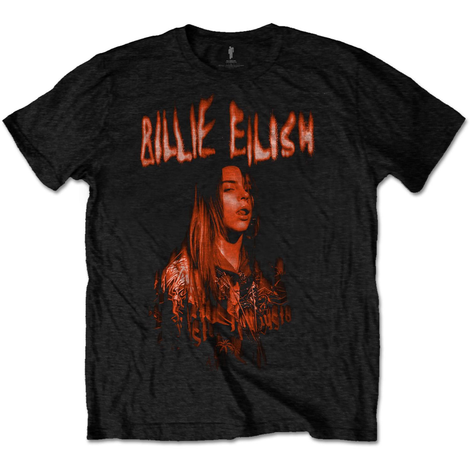 BILLIE EILISH UNISEX T-SHIRT: SPOOKY LOGO