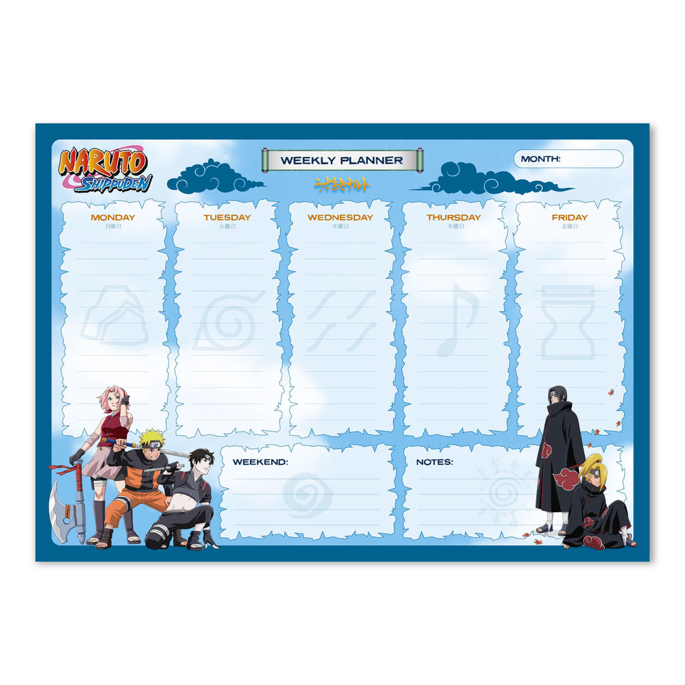 Naruto - A4 Weekly Planner