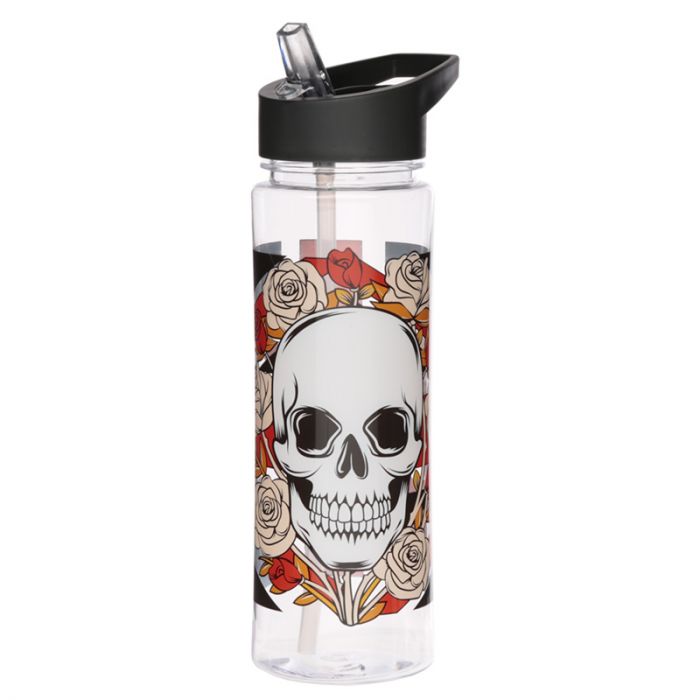 Vattenflaska i Plast - Union Jack Skulls and Roses (550ml)
