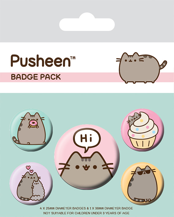 PUSHEEN (PUSHEEN SAYS HI) Badge Pack