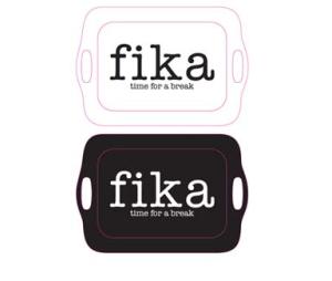 Bricka Fika 36x25cm 2 sorter