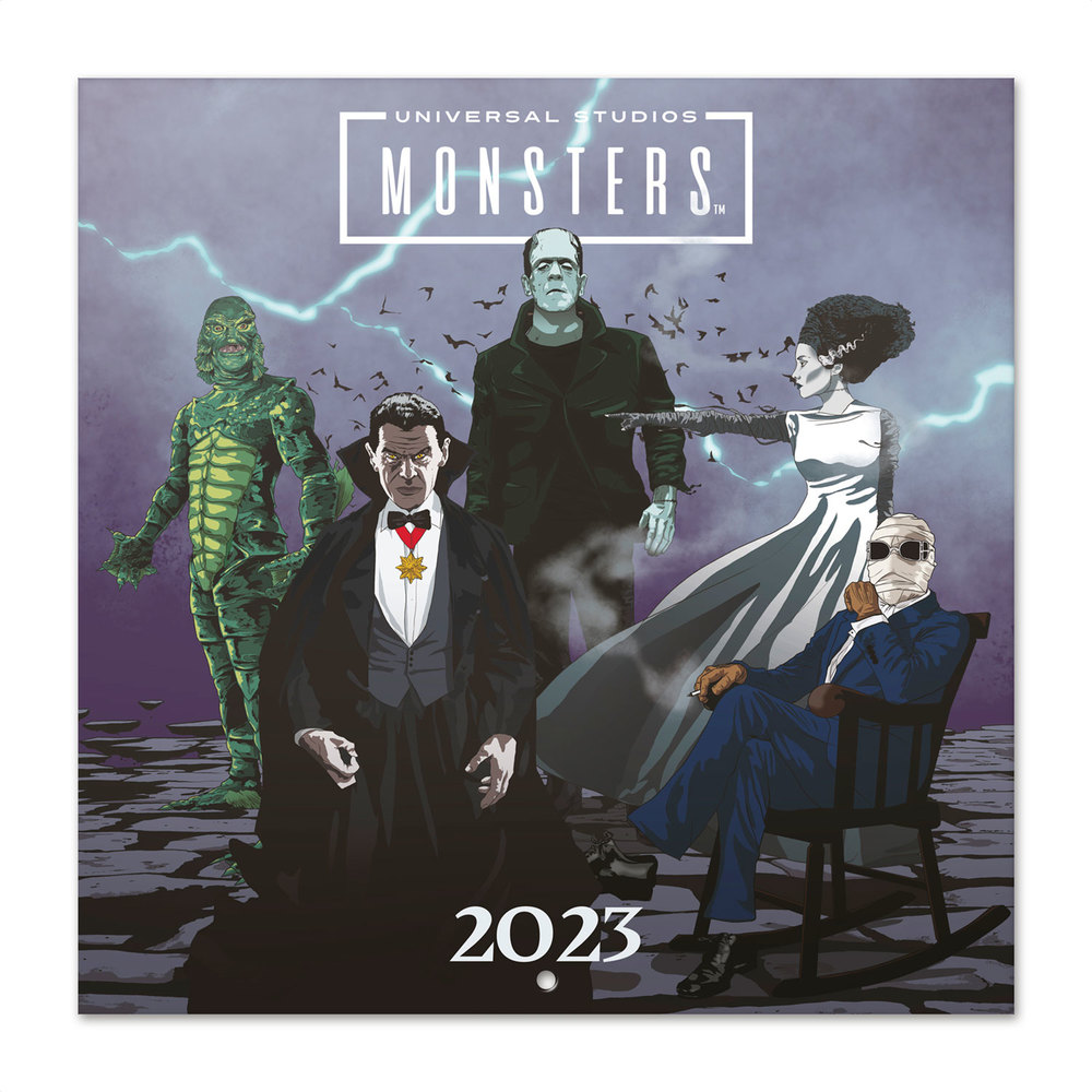Universal Monsters 2023 Calendar 30X30