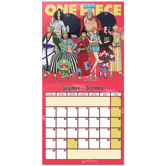 ONE PIECE 2025 30X30 CALENDAR