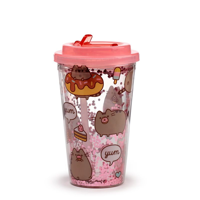 Pusheen Double walled cup & straw