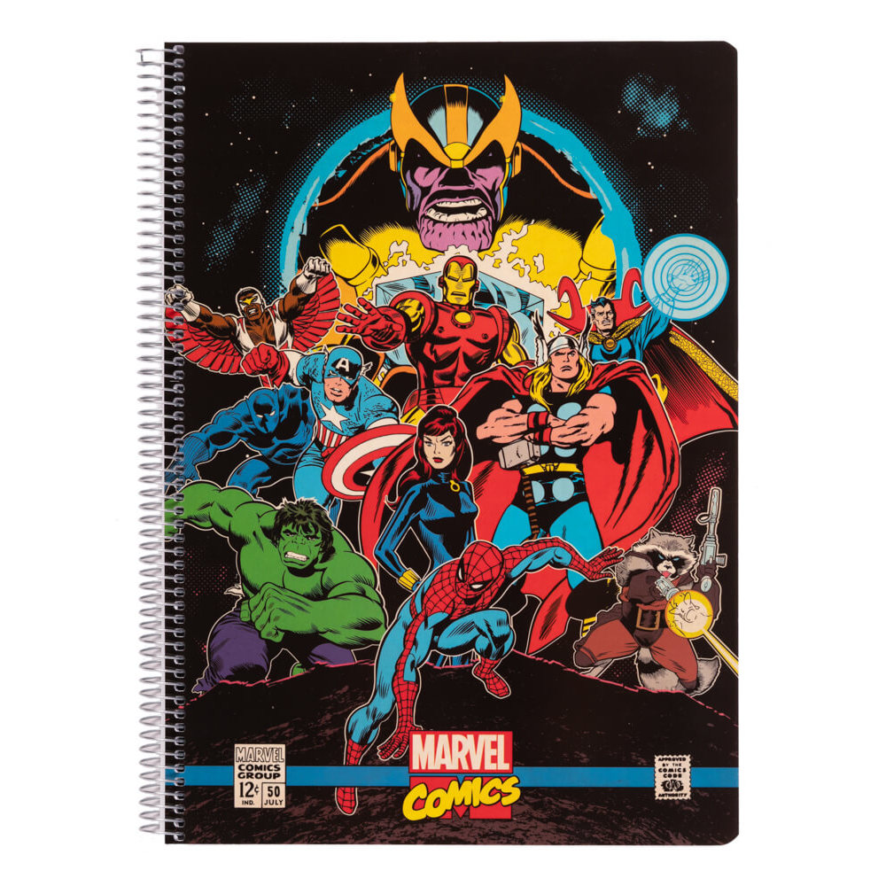 NOTEBOOK A4 Polypropylene 4X4 Cover MARVEL Comics Avengers