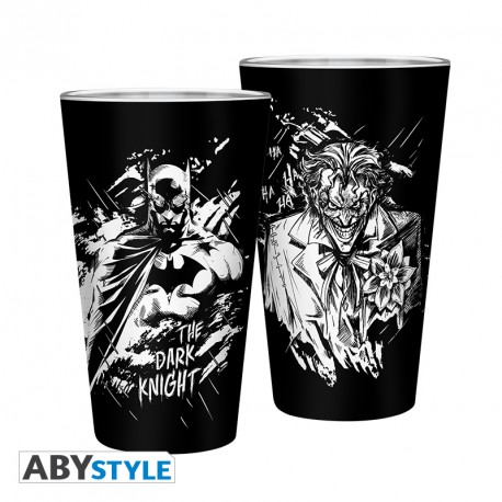 DC Comics - Large Glass - 400ml - Batman & Joker