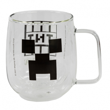 Minecraft - Double wall glass mug (290ml)