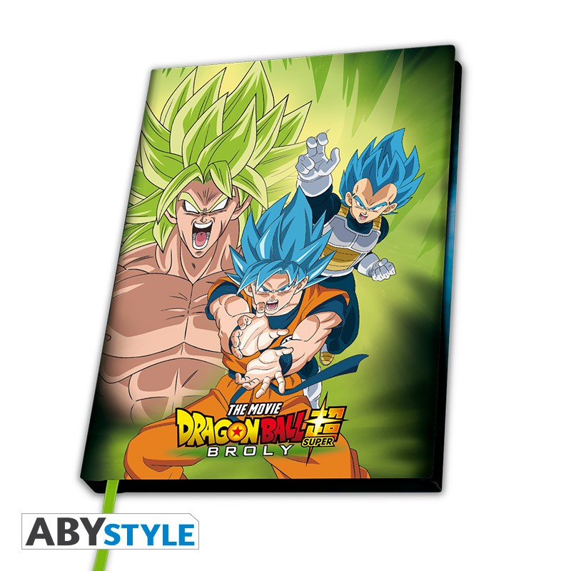 DRAGON BALL BROLY - A5 Notebook "Broly VS Goku & Vegeta"