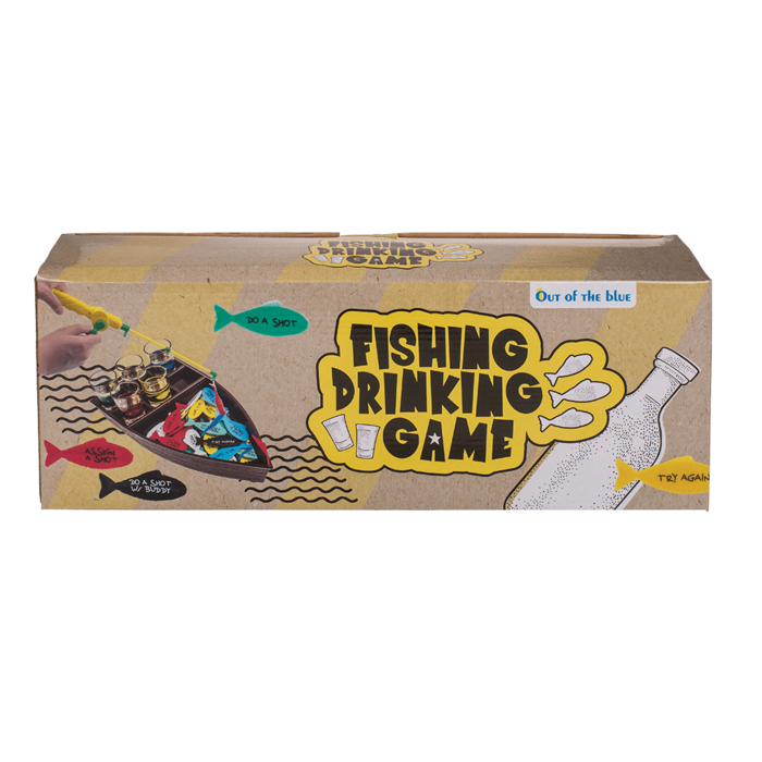 Drinking Game - Fishing , with 4 shot glasses