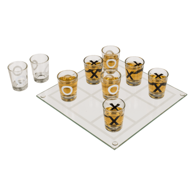 Drinking Game  - Tic Tac Toe  (ca22x22cm)