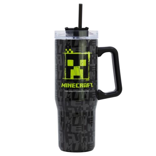 W INSULATED STAINLESS STEEL XL RAMBLER MUG 940 ML MINECRAFT SQUARED PATTERN