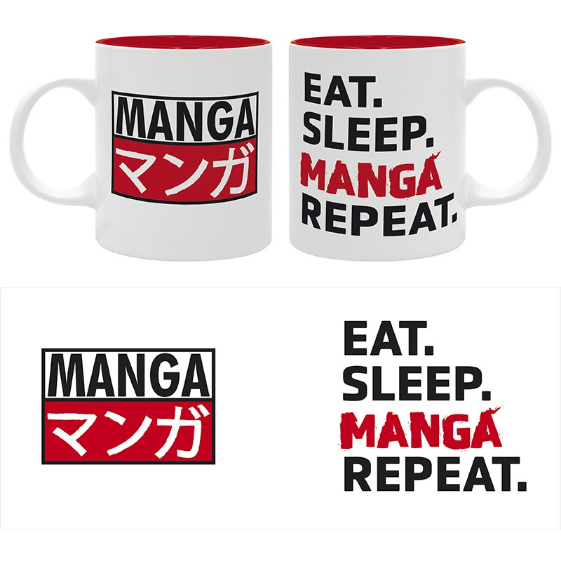 Eat Sleep Manga repeat - 320ml - mug