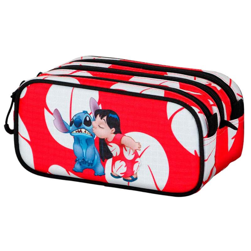 Disney Stitch Kiss triple pencil case