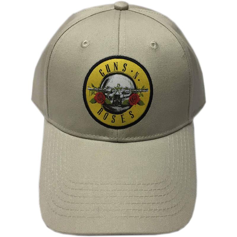 GUNS N' ROSES UNISEX BASEBALL CAP: CIRCLE LOGO (SAND)