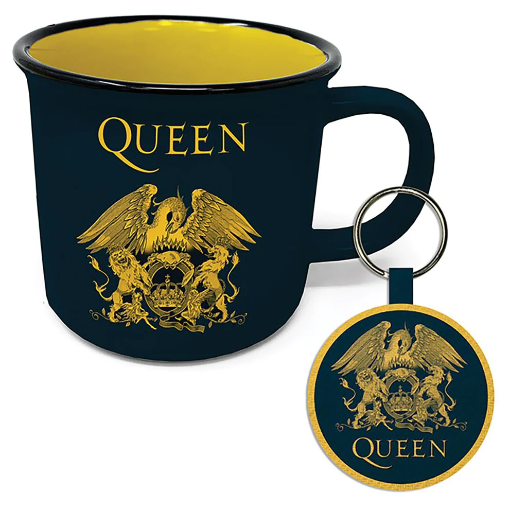 Queen (Crest) Campfire mug & keychain set