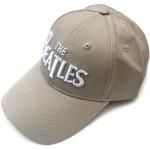 The Beatles Baseball Cap: White Drop T Logo (Sand)
