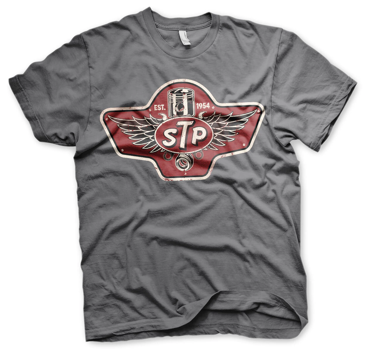 STP Piston Emblem T-shirt (Mörkgrå)