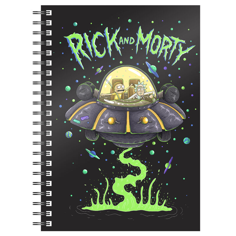 Rick and Morty  -  Space ship Notebook A5