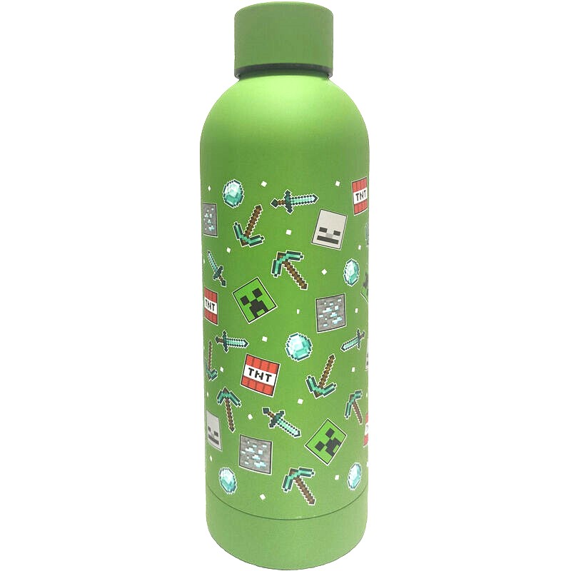 Minecraft Stainless Steel bottle 500ml (Green)