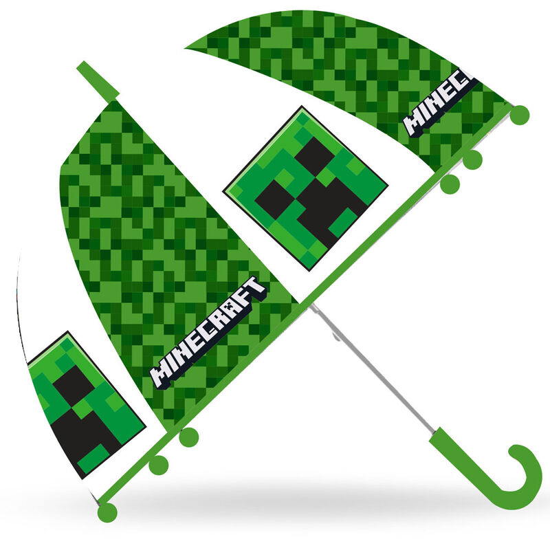 Minecraft manual umbrella 46cm - Grön