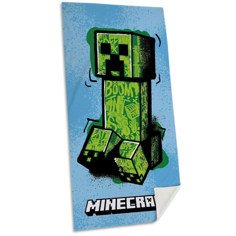Minecraft cotton beach towel Size: 140x70cm. 100% cotton.