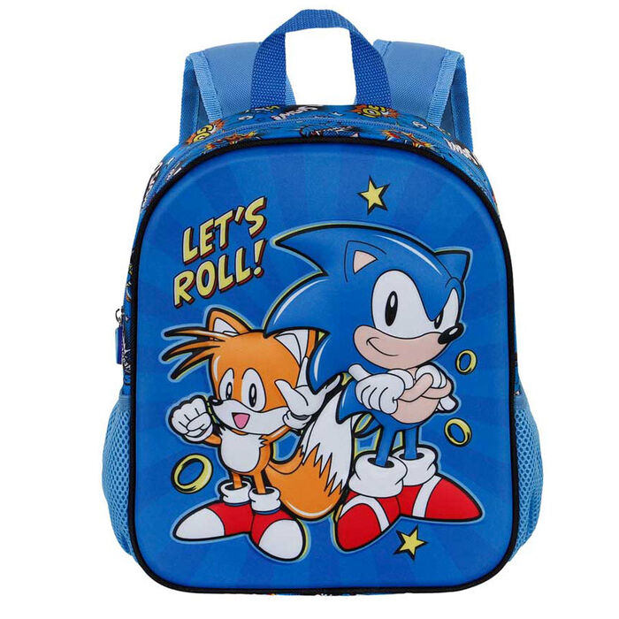 Sonic The Hedgehog Lets Roll 3D backpack 31cm