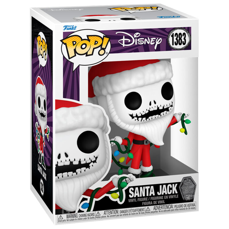 POP figure Disney Nightmare Before Christmas 30th Anniversary Santa Jack