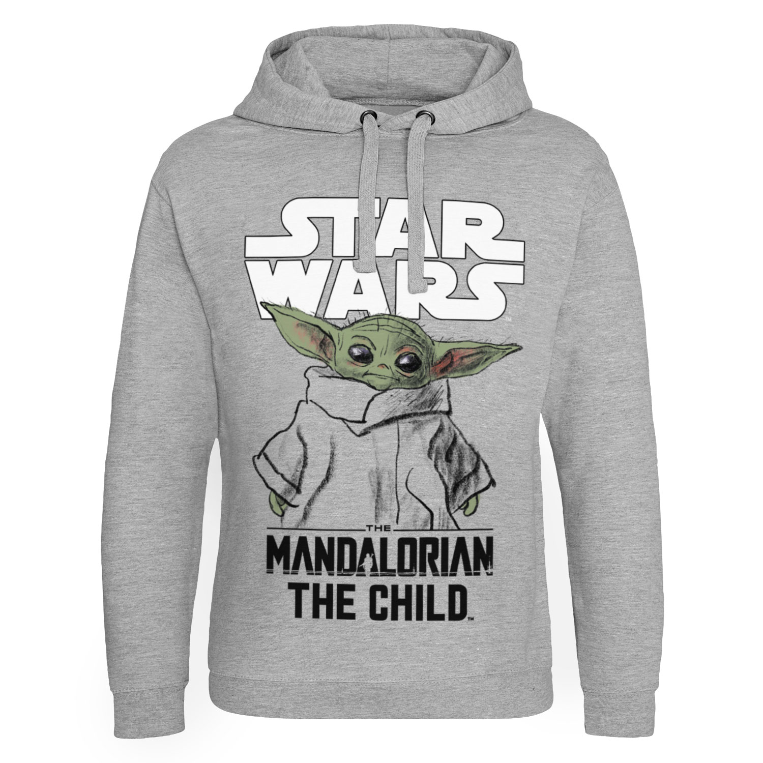 Star Wars - mandalorian Child hoodie / grå