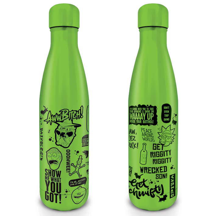 Rick and Morty (Quotes) Metal Drink Bottle