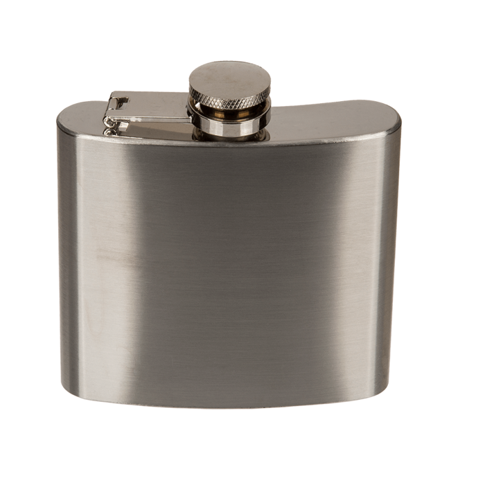 Metal flask ca 140ml 10x9,5cm
