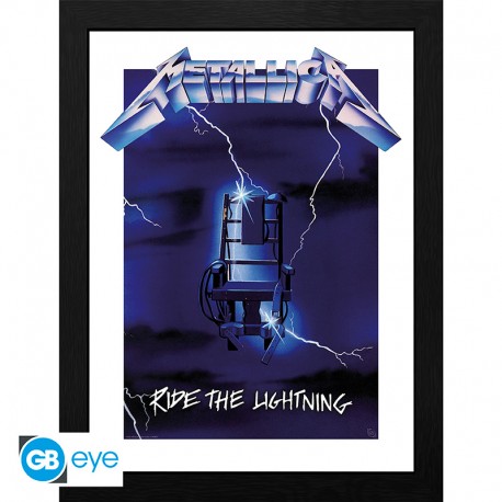 METALLICA - Framed print "Ride the Lightning" (30x40)