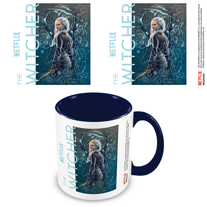The witcher - (Ciri the swallow) Blue inner mug