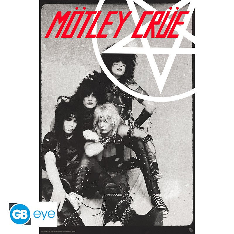 MOTLEY CRUE - Poster «Pentangle» roulé filmé (91.5x61)