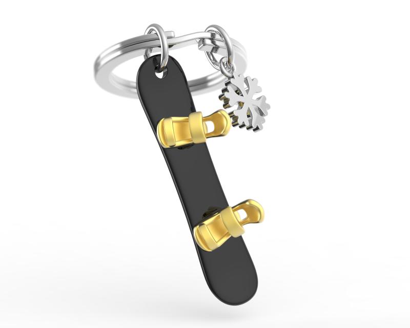 Nyckelring/Berlock Snowboard