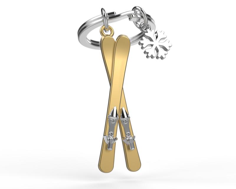 Nyckelring/Berlock Skidor