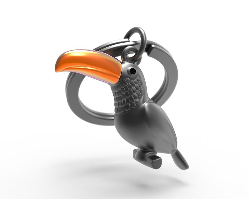 Nyckelring/Berlock Papegoja