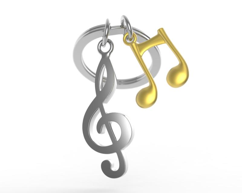 Nyckelring/Berlock Musik