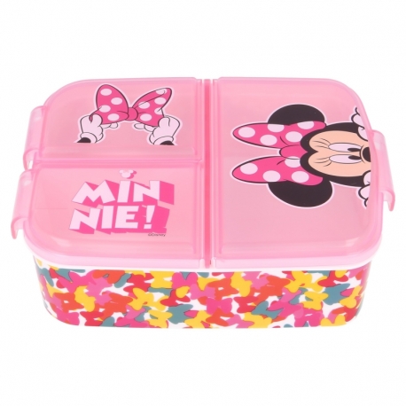 Multi compartment sandwich box minnie so edgy bows