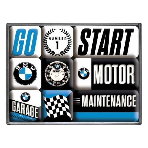 "Magnet set ""BMW - Motor"", 7 x   9,3 x 2 cm"