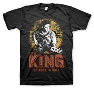 Elvis Presley - The King Of Rock 'n Roll T-Shirt / Svart