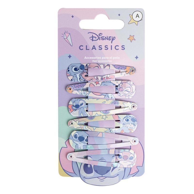 hair accessories clips 6 pieces stitch