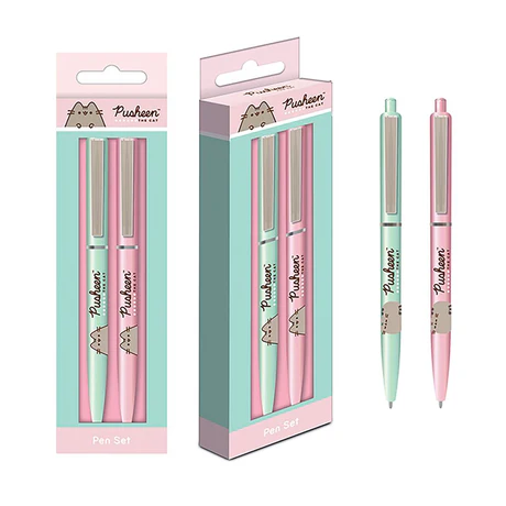 PUSHEEN (BOTANICAL) PEN SET 2PK