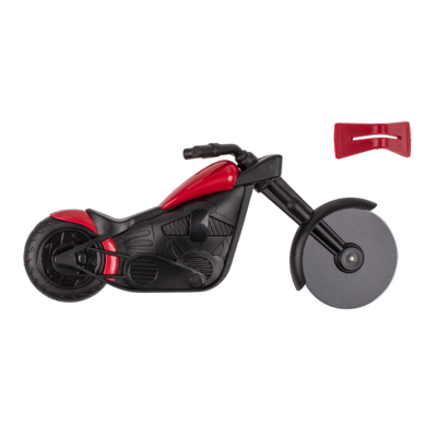Pizza cutter, Motorbike, ca 22 x 10 cm, in gift box