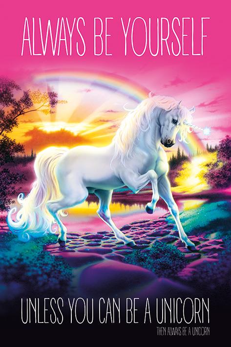 Unicorn (Always be yourself) maxi poster