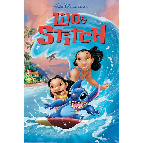Lilo & Stitch (Wave surf) maxi poster