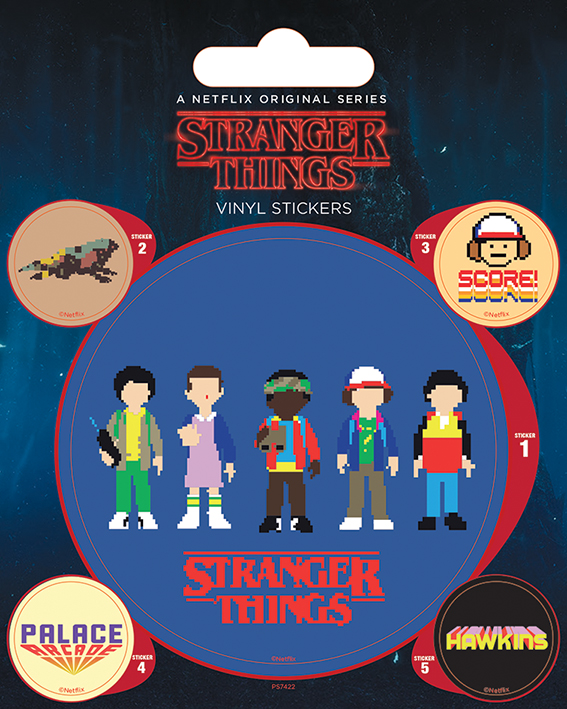 Stranger Things - 5 Vinyl stickers