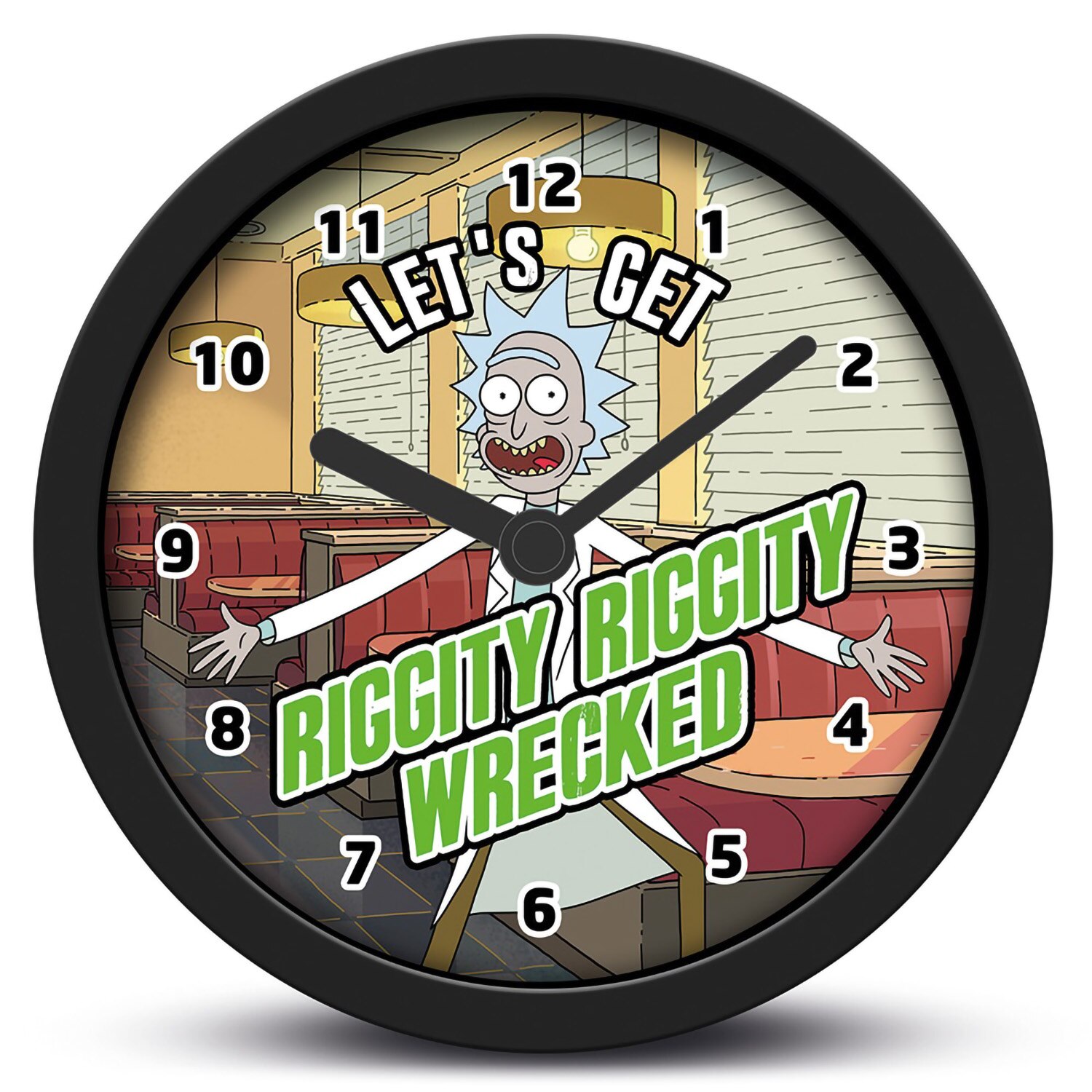 Rick and Morty (Wrecked) desk clock