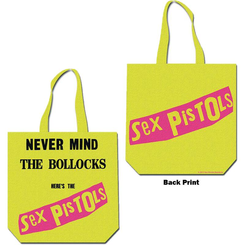THE SEX PISTOLS COTTON TOTE BAG: NEVER MIND THE BOLLOCKS (BACK PRINT)